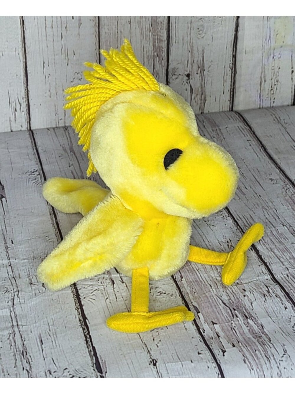 7" Vintage 1972 Applause Peanuts Woodstock Squeaky Plush Stuffed Animal